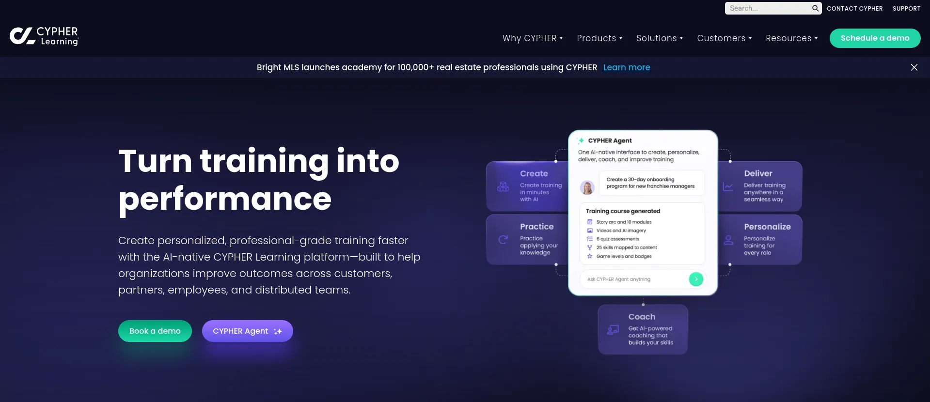 CYPHER Learning homepage