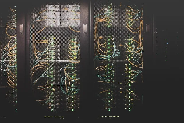 Server racks in a data center